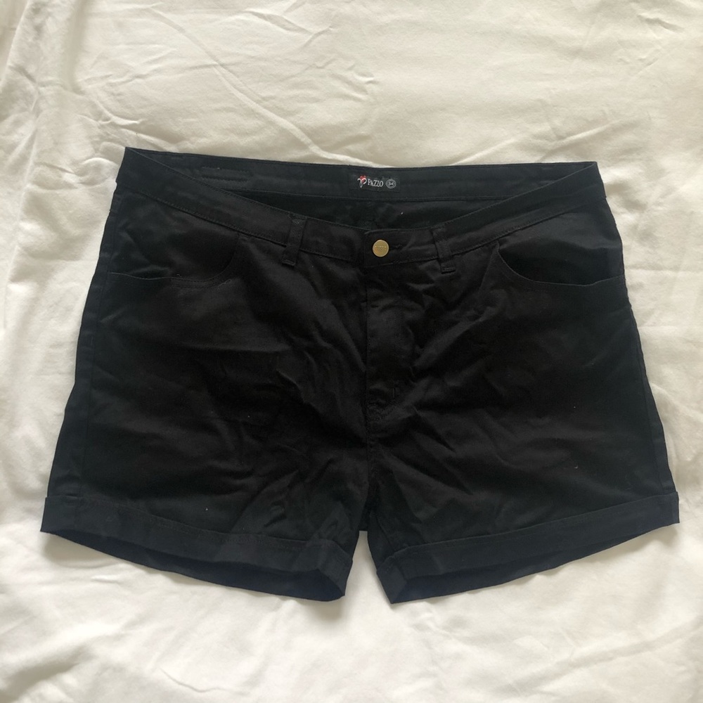 Plus size Black Shorts